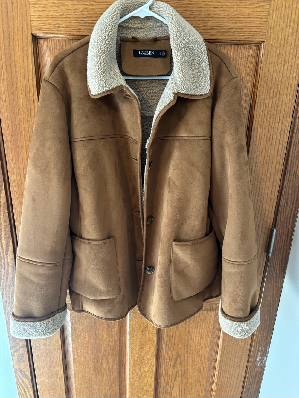 Ralph Lauren Faux Shearling Coat - Sz XL